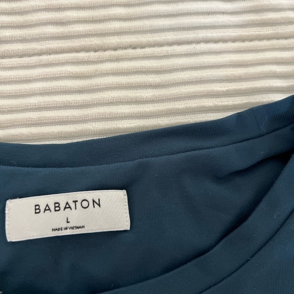 Aritzia Babaton Contour Bodysuit Women's Small Teal Blue Sleeveless Thong - Picture 3 of 11